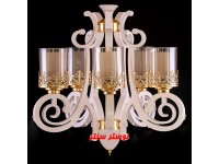 لوستر چوب و فلز 628 پنج شعله