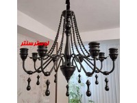 لوستر چوبی ملانی مشکی (dark)