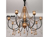 لوستر چوبی هوران رنگ عسلی 