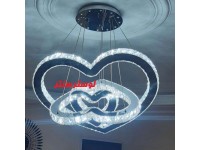 لوستر کریستالی سه قلب 60-40-20 