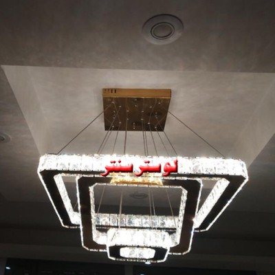 لوسترکریستالی مربع 60-40-20 طلایی