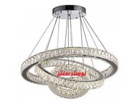 لوستر کریستالی سه حلقه 70-50-30