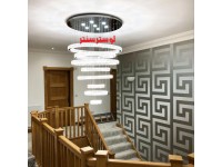 چراغ آویز مدرن کریستالی 8101 هشت حلقه