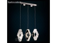 لوستر مدرن کریستالی 7129 سه خطی