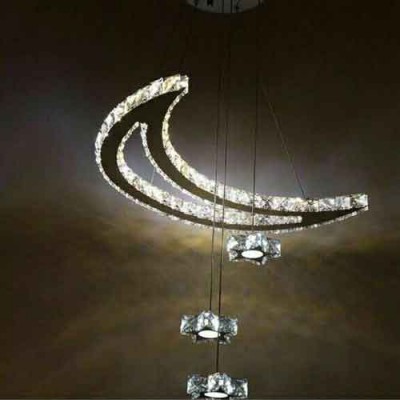 لوستر آویز کریستالی ستاره و ماه 