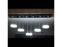 لوستر آویز مدرن کریستالی پنج دایره