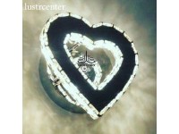 چراغ دیواری مدرن کریستالی قلب