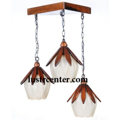 آویز چوبی نامنظم مهر سه شعله