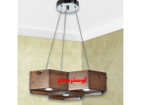 لوستر چوبی کندو سه شعله  دارکار