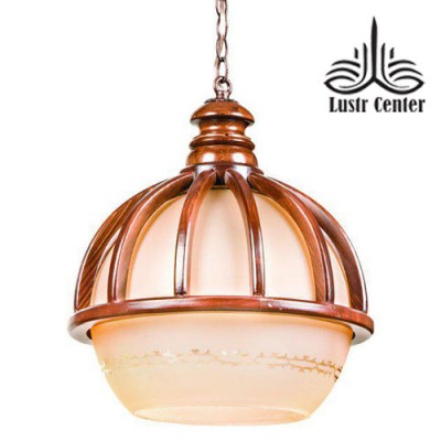 لوستر آویز چوبی چتری بزرگ