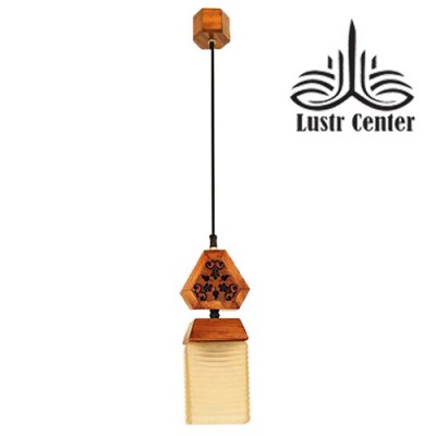 لوستر آویز چوبی بنیتا تکی