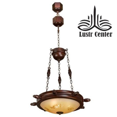 لوستر آویز چوبی سکان کوچک
