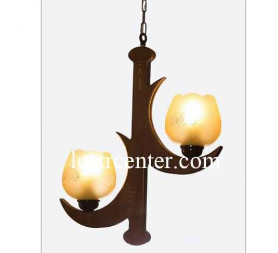 لوستر آویز چوبی 737