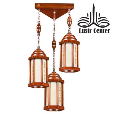 آویز چوبی هلما سه شعله