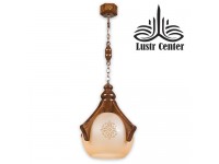 آویز چوبی نگین بزرگ