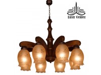 لوستر چوبی افسون هشت شاخه(دارکار)