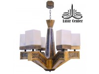 لوستر چوبی آروشا شش شاخه