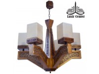 لوستر چوبی آرتمیس شش شاخه