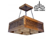 لوستر چوبی نیکا چهار شاخه