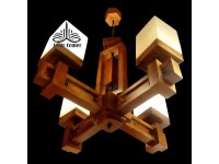 لوستر چوبی رکسانا چهار شاخه پادرا