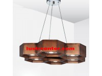 لوستر چوبی کندو شش دارکار