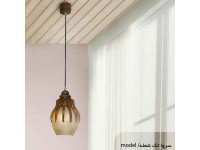 لوستر آویز چوبی سروا تک