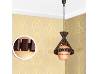 لوستر آویز چوبی لیلا تک