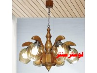لوستر چوبی آرمیتا شش شعله