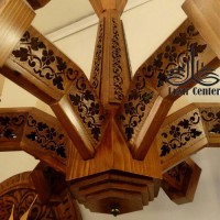 لوستر چوبی بنیتا شش شاخه پادرا