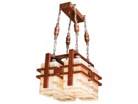 لوستر چوبی بیتا چهار شاخه تک کار
