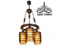 لوستر چوبی چلسی سه شاخه