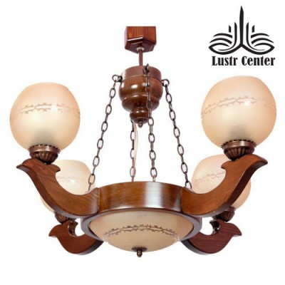 لوستر چوبی مرجان چهار