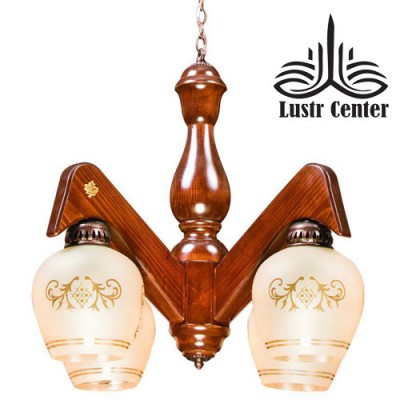 لوستر چوبی نایک چهاررو به پایین