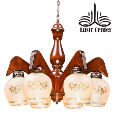 لوستر چوبی نایک شاخه رو به پایین