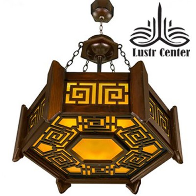 لوستر چوبی اورانوس دارکار