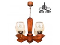 لوستر چوبی زحل چهار