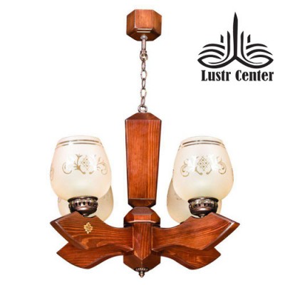لوستر چوبی زحل چهار