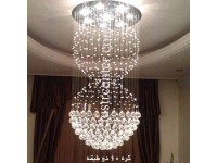 لوستر ریسه ای کره قطر 60 دو طبقه