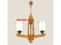 لوستر چوبی اسماء سه شعله