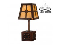 آباژور رومیزی چوبی مینا دارکار