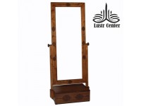 آینه ایستاده چوبی تک کشو عباسی