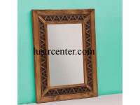 آینه دیواری چوبی طرح گره