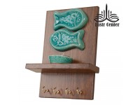 جاکلیدی و جاشمعی ماهی فیروزه ای