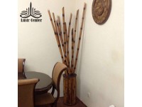 دکوری چوبی گلدان و نی بامبو