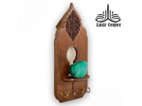 جاکلیدی چوبی عباسی فیروزه ای