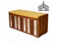 جاکفشی چوبی نشیمن مدل آینه کاری