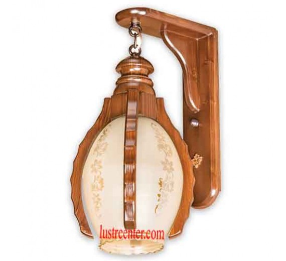 چراغ دیواری چوبی رز