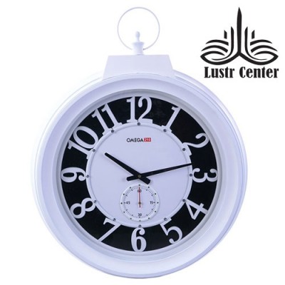 ساعت دیواری امگا سفید