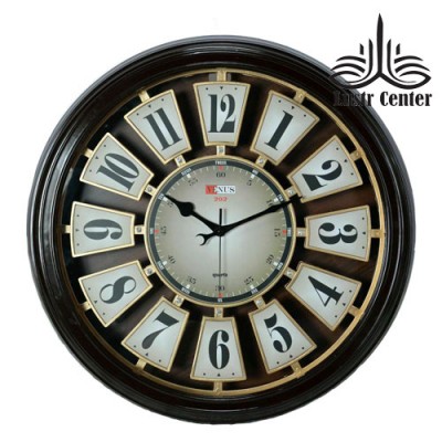 ساعت دیواری ونوس قهوه ای