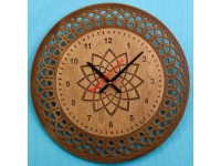 ساعت دیواری چوبی تذهیب